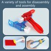 ENHANA Building Blocks Separator Tool Kit Brick Tools Technic Blocks Tool Set Including 1 Multi-Functional Hammer，1 Pliers，1 Tweezers 8 Brick Separator