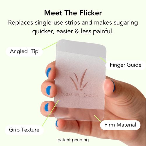 Sugar Me Smooth Bikini Sugar Wax Kit – Gentle On Skin And Less Painful Hair Removal In A Simple System For At-Home Brazilian, No Strips, No Heat, Water Soluble All-Natural Solution For All Hair Types