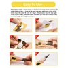 200 PCS Nail Forms for Acrylic Nails, Rectangle Acrylic Nail Forms, Nail Extension Form Guide Sticker for Polygel, Gel Nails Art Paper Form for Builder Gel