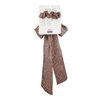 Kristin Ess Hair Scrunchie + Scarf Set – Cheetah | Satin Hair Scrunchie | Hair Accessory for Women + Girls | Sleep and Night Scrunchie Hair Ties | Ponytail Holder