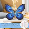 Filigree Enamel Art Painting Crafts Kit, 3D Blue Butterfly Craftwork Decor Gift DIY Crafts Supplies for Adults, Holiday Handmade Home Decor, Christmas Birthday Birthday Gifts, Hobby for Adult Women