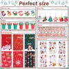 GWHOLE Christmas Party Favors Bulk, 36Pcs Drawstring Goodie Bags Christmas Gift for Classroom with Christmas Ink Stampers Key Chain Pencil Xmas Themed Rings for Kids Holiday Gift