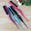 1 Pcs Teasing Brush Boar Bristle Hair Brush for Volume Hair Scalp Massage, Teasing Brush with Tail Handle for Back Brushing, Back Combing, Creating Volume, Teasing and Slicking Your Hair Back (Blue)