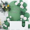 TUPARKA Sage Green Balloons 102 Pcs Green Balloons Garland Arch Kit 18 12 10 5 Inches Party Balloons for Baby Shower Birthday Wedding Bridal Shower Party Decor