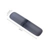 luzen 2Pcs Travel Toothbrush Case Holder Hard Plastic Portable Toothbrush Toothpaste Storage Box Container for Travel Camping Home School Business Use, Transparent Black