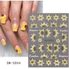 5D Engraved Sunflower Nail Art Stickers Yellow Black Floral Flower Acrylic Embossed Sliders Summer Nail Decals Manicure Decoration for Women Girls Nails Painting Charms Accessories