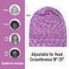 SOLZEK Silk Bonnet for Sleeping 100% 19 Momme Mulberry Adjustable Hair Wrap Curly Double Layered Night Cap Anti Frizz Women Pink
