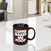 Funny Guy Mugs Coffee Makes Me Poop Ceramic Coffee Mug - 11oz - Ideal Funny Coffee Mug for Women and Men - Hilarious Novelty Coffee Cup with Witty Sayings