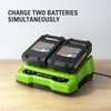 Greenworks 24V Dual Port Battery Charger (Genuine Greenworks Charger)