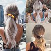 18 Pieces Classic Banana Hair Clips Fashionable Hair Comb Clips Fishtail Hair Clip Ponytail Banana Hair Clips for Women Girls, 6 Styles