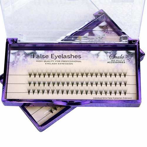 Scala 8-16mm to Choose 60PCS 10Root Thickness 0.07mm C Curl Natural Soft False Eyelash Extension 3D lashes Black lash Deluxe Lashes Fake Eyelashes (11mm)