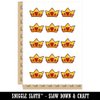 Crown with Heart Temporary Tattoo Water Resistant Fake Body Art Set Collection - 15 2" Tattoos (1 Sheet)
