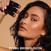 Nudestix Nudies Bloom Dewy and Radiant Cream Blush 3-in-1 All Over Face Colour For Cheeks, Eyes and Lips w/Blending Brush (Bohemian Rose)