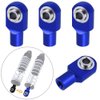 RC Short Rod Ends with Hollow Balls Aluminum Metal for Traxxas RC Cars, Replacement of 2742X (4-Pack) (Navy Blue)