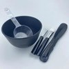 Face Mask Mixing Bowl Set. 5IN 1 SPA Quality Face Mask Tool Kit. with Silicone Face Mask Brush Applicator,Premium Soft Face Brushes, Silicone Facial Mask Bowls, Mask Spatula, Measuring Scoop