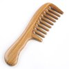 Breezelike Sandalwood Hair Comb - No Static Handmade Wide Tooth Comb - Natural Wooden Detangling Comb with Gift Box