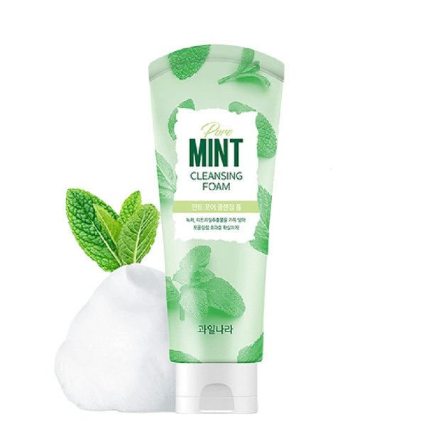 GIANANO Korean facial cleansing foam, Mint pore cleansing foam, pore care & moisturizing care cleansing foam 4.58oz (130g)