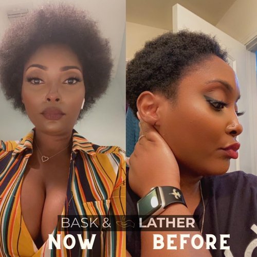 BASK & LATHER Scalp Stimulator Hair Growth Oil, Cold Pressed Oils Including Mint and Rosemary Oil for Hair Growth, Grapeseed Oil, Organic Natural Leave in Hair Oil, All Hair Types, 4 Fl Oz