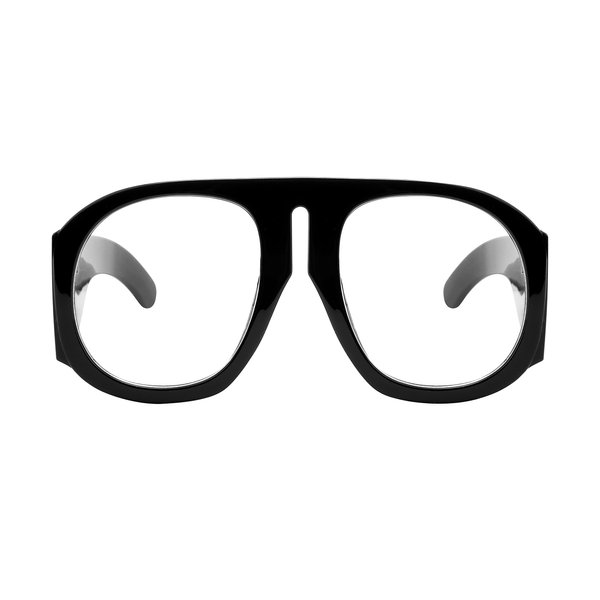 FEISEDY Oversized Blue Light Blocking Glasses Women Men Big Plastic Aviator Frame Eyewear Clear Lens Computer Glasses B2371