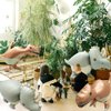 4D Wildlife Jungle Triceratops Dinosaur Balloon Wild One Safari Forest Woodland Animal Dino Party Supplies, 4 Pack Self-Standing Dinosaur Foil Balloons Cute Matte Dinosaur Balloons Dino Birthday Decor