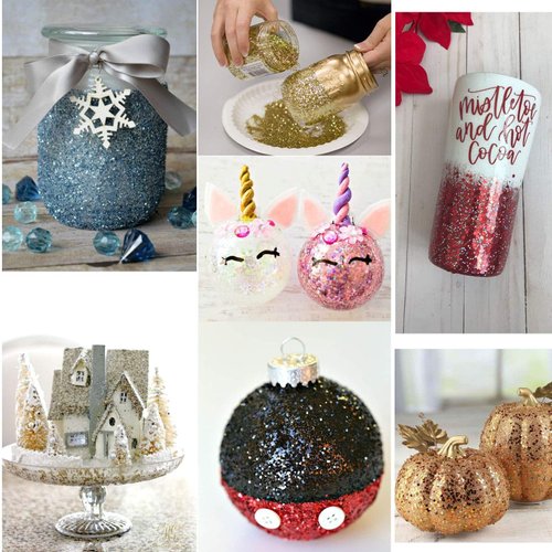 Surepromise 45 Colors Eyeshadow Makeup Nail Art Pigment Glitter Dust Powder Set