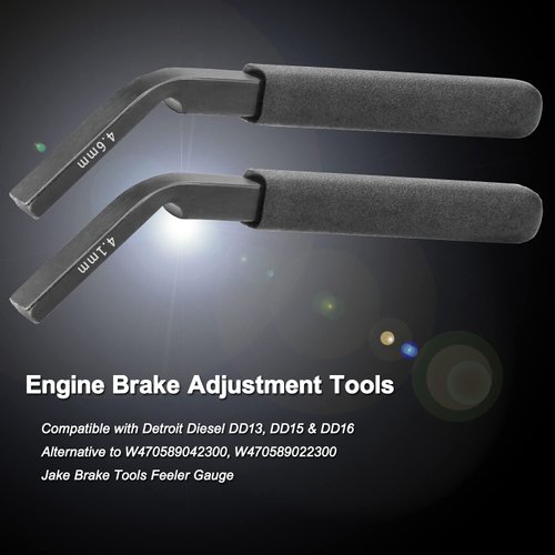 Engine Brake Adjustment Tool Compatible with Detroit Diesel DD13 DD15 DD16 Alternative to W470589042300 W470589022300 Jake Brake Tools Feeler Gauge - 4.6MM & 4.1MM