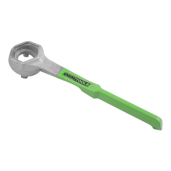 OEMTOOLS 22664 Aluminum Drum Bung Wrench for 10, 15, 20, 30, and 55 Gallon Steel and Plastic Barrel Caps, Removes 3/4" Vent Plugs, Non-Sparking