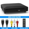Mini DVD Player for TV, Region Free HD 1080P Supported with HDMI/AV Cables, USB Input, Contain Remote Control for DVD Player, Support PAL/NTSC System