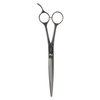 Fromm Professional Invent 7.25" Precision Scissors Over Comb Cutting Barber Shears in Gunmetal Heat Treated Steel Scissors with Opposing Handle, Beveled Blade, Smooth Edge for Crisp Lines