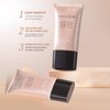 BLUE LOVE BB Cream Tinted Moisturizer Liquid Foundation, Lightweight Concealer Foundation Makeup, Light Coverage Foundation Cream, Skin Tinted Base Skincare Makeup, 2.13 Fl Oz (Natural Color)