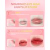SUMEITANG 3Pcs Hydrating Lip Oil Set，High Moisturizing Lip Glow Oil Tinted Lip Balm Gloss Lip Care，Long-lasting Nourishing and Repairing，Prevents Lips Chapped and Lighten Lip Lines - 3 Colors Set
