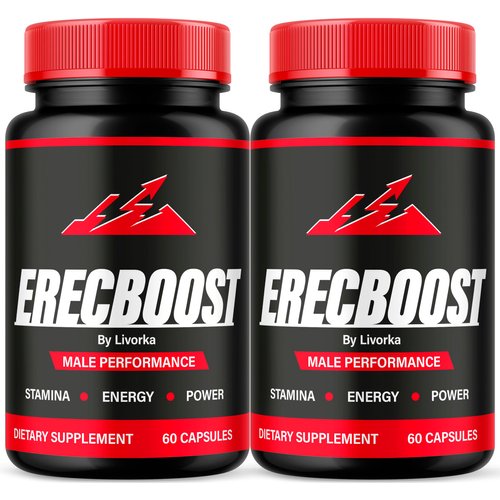 (2 Pack) Erecboost Capsules for Men, Erecboost Original, Erecboost for Men, ErecBooster, Erecboost En Capsulas, ErecaBoost Pills, Erecboost Pastillas, Erecboost Natural Advanced Formula, 120 Capsules