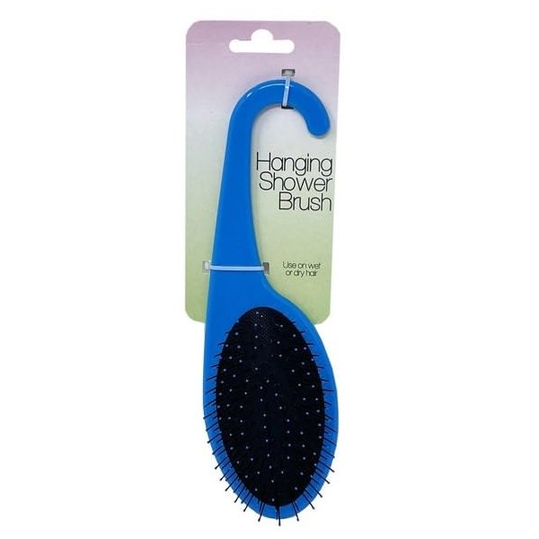 Wet/Dry Hair Shower Brush Detangler, Protects Against Split Ends and Breakage, Bath Comb for Women/Men, Blue