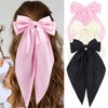 CHANACO Hair Bows for Women Hair Ribbon Black Hair Bow White Hair Bow Pink Bows for Hair Big Oversized Long Tail Hair Bows for Girls Coquette Accessories for Women Trendy Stuff Gifts Trendy Stuff