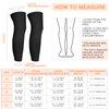 Kids Long Compression Leg Sleeves Non Slip UV Protection Thigh Calf for Boy Girl Youth Basketball Running Sport (Medium)