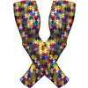 Autism Awareness Arm Sleeves For Men Women | Compression Cooling Arm Sleeve For Football Baseball Basketball Gaming Runners Softball Golf | Arm Sleeves For Tattoo Cover | UV Sun Protection For Arms