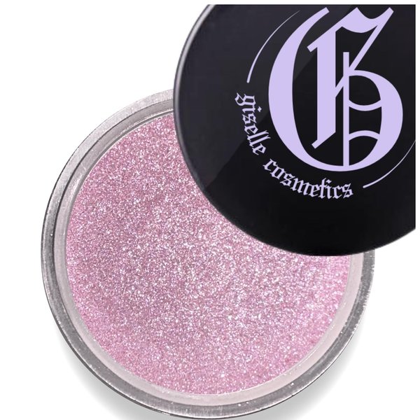 Giselle Cosmetics Silver Pink: Eye Highlighter Makeup & Eyeshadow Palette – Organic Makeup with Pink and Purple Eyeshadow, Shimmer, Glitter, Matte Finish, Silver Eyeliner and Loose Powder