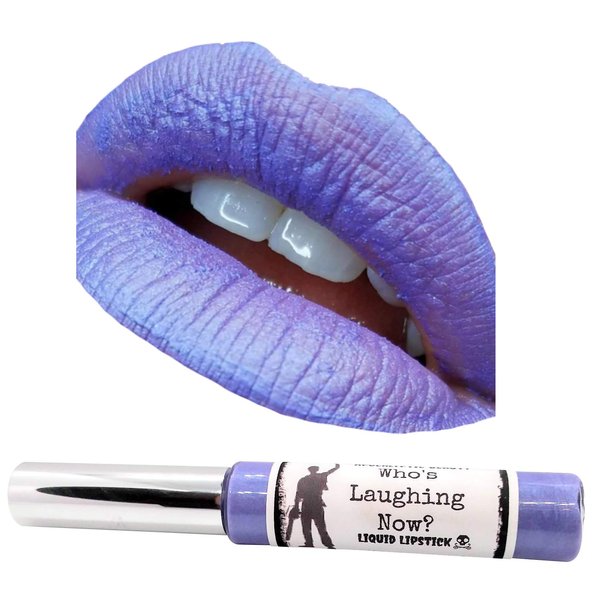 Apocalyptic Beauty Purple Lavender Goth Liquid Lipstick for Cosplay - 100% vegan & cruelty-free beauty products inspired by Horror, Pop Culture, and the Absurd (Who's Laughing Now)