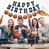 Adecortalk Basketball Happy Birthday Banner Basketball Birthday Party Decorations for Boys Basketball Party Supplies Sports Theme Party Decorations Basketball Birthday Sign