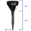 Terbold Automotive Flex Funnel with Hose | Wide Mouth Flexible Oil Funnel for Automotive Use - Gas, Transmission Fluid, Car Fuel, Oil Change (Black)