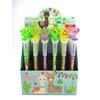 TINYMILLS 24 Pcs Llama Alpaca 2 in 1 Stackable Stacking Crayon with Extra Stamper Topper, Kids Party Favors, Goodie Bag Stuffers, Classroom Rewards, Prizes