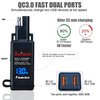 Suuwer, Quick Charge 3.0 Motorcycle USB Charger 6.8A, Quick Disconnect SAE to Dual USB Adapter Motorcycle Phone Charger, with LED Voltmeter & ON/Off Switch