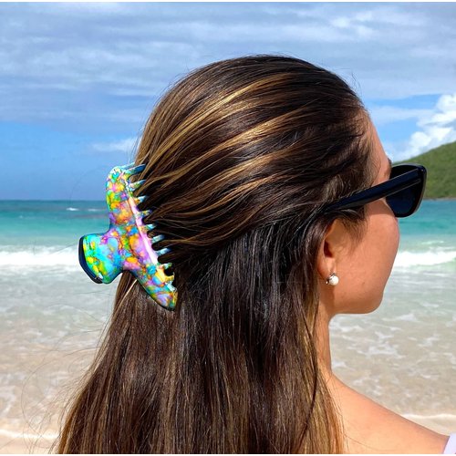 Camila Paris CP3316 French Hair Clip for Women Thick Hair for Long Curly Wavy Hair, Multicolor Girls Hair Claw Clips Fashion Styling Hair Accessories for Women, Strong Hold No Slip Grip Made in France