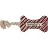 Primitives by Kathy 108211 Naughty and Nice Bone Dog Toy, 6-inch Length