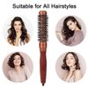 Hair Round Brush, Hair Brush Nano Thermal Ceramic & Ionic Tech & Anti-Static, Roller Hairbrush for Blow Drying, Curling, Straightening, Add Volume & Shine, 25mm/0.98IN