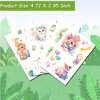 Hohamn Glitter Animals Tattoos for Kids, 12 Sheets Glitter Dragon Cat Panda Tiger Elephant Panda Giraffe Temporary Tattoos for Kids Animals Themed Party Birthday Party Supplies Gifts Decoration