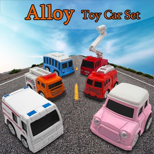 ZRCCOX Toddler Cars Toys for Kids Ages 3-5 Boys and Girls, 12-Pack Pull Back Cars Die-Cast Alloy Toy Cars Vehicle Set, Christmas Birthday Gifts Cars for Toddlers 1-3, fire truck toy