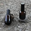 Agidea 6PCS Empty Nail Polish Bottles Amber 15ML/0.5 oz, Empty Dark Glass Refillable Nail Polish Bottles with Brush & Mixing Balls & Funnels,Brown