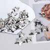20 Pcs 1.65" Star Hair Clips Snap Star Hair Accessories Non Slip Star Clips Silver Metal Hair Clips Star Hair Barrettes Cute Hair Clips for Women (20, 1.65")