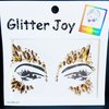 Rhinestone Face Gems Jewels, Festival Face Jewels Tattoo Stickers, Rave Crystals Face Gems Stick on, Body Gem Stones Bindi Temporary Face Tattoos for Festival Rave,4-Pack,Light-Coffee